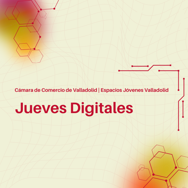 cartel genérico talleres "jueves digitales" en los espacios jóvenes de valladolid