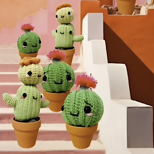 cactus de crochet