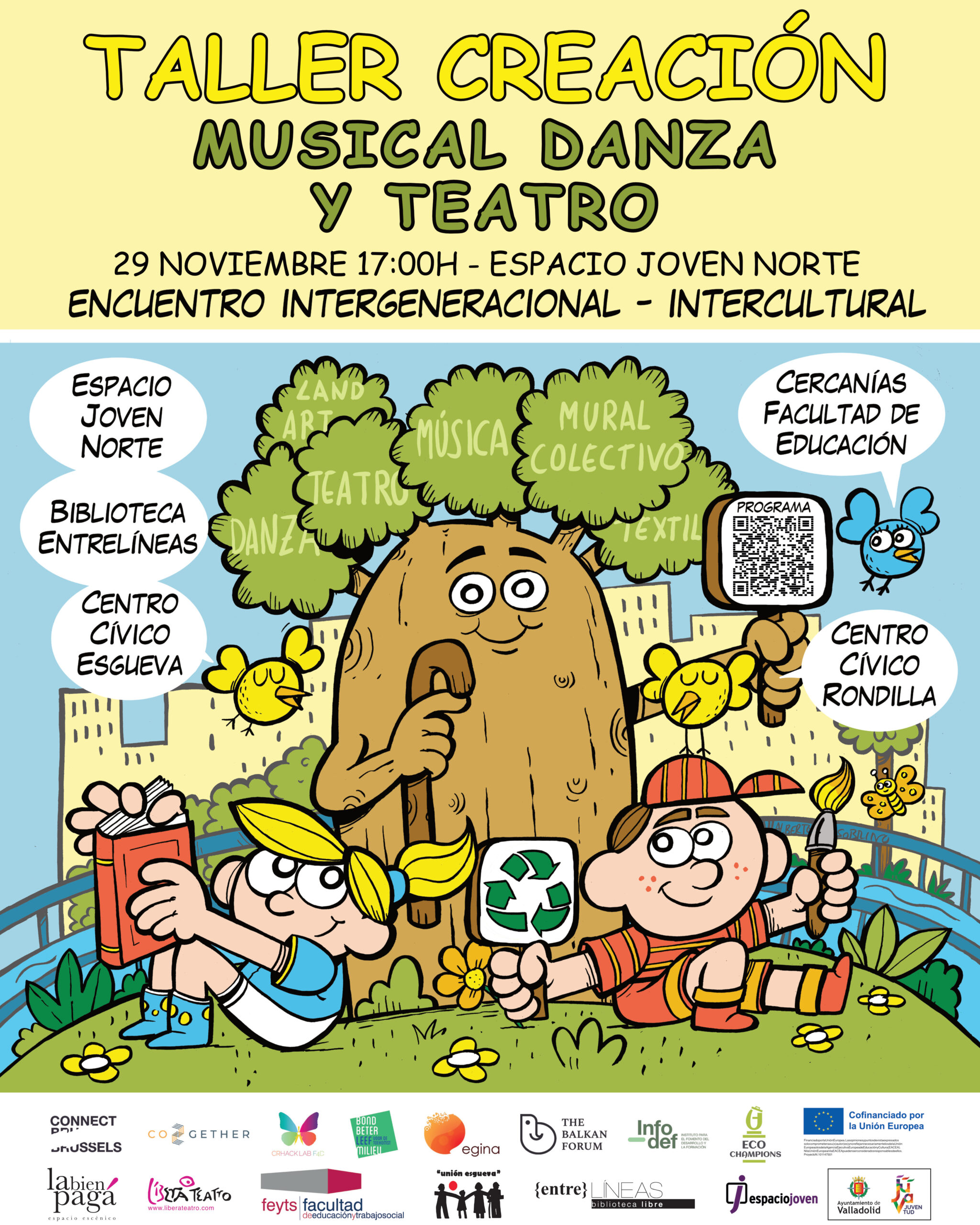 Taller creación musical Festival Eco-Art en el Espacio Joven Norte